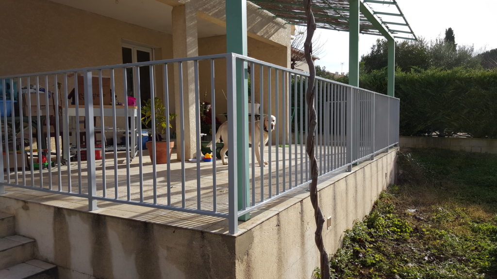 Garde corps ACIER sur une terrasse - Caveirac (Gard 30)
