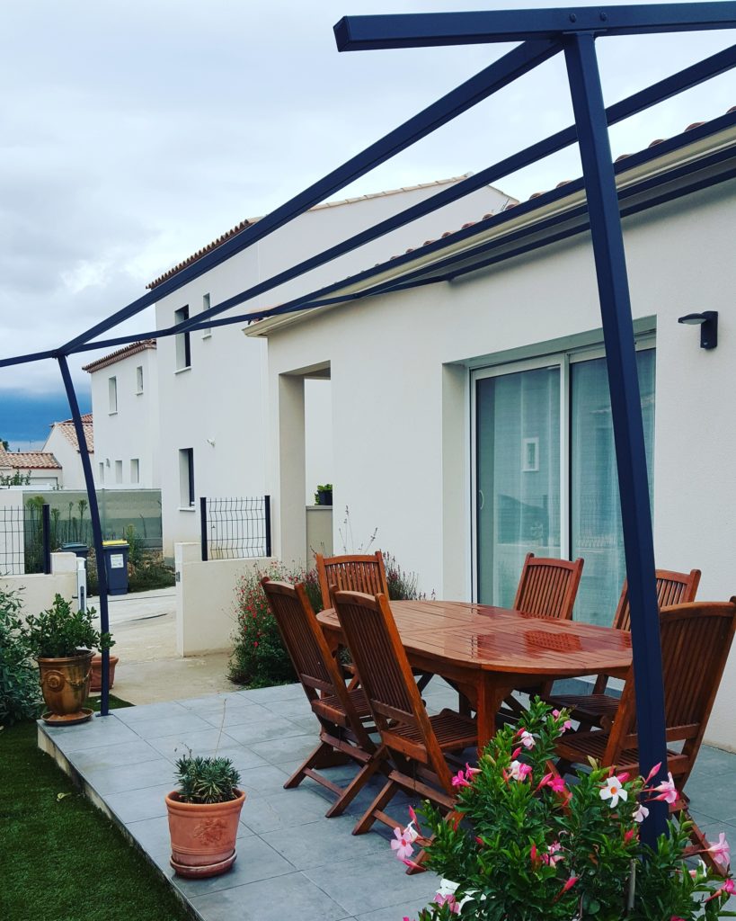 Pergola acier- Calvisson (Gard 30)